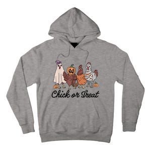 Chick Or Treat Halloween Witch Spooky Chicken Tall Hoodie