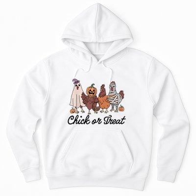 Chick Or Treat Halloween Witch Spooky Chicken Hoodie