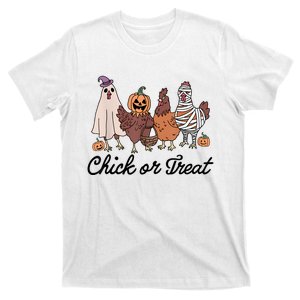 Chick Or Treat Halloween Witch Spooky Chicken T-Shirt