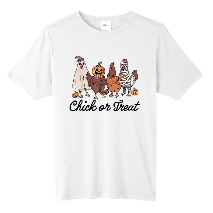 Chick Or Treat Halloween Witch Spooky Chicken Tall Fusion ChromaSoft Performance T-Shirt