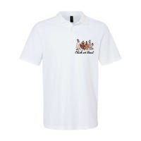 Chick Or Treat Halloween Witch Spooky Chicken Softstyle Adult Sport Polo