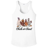 Chick Or Treat Halloween Witch Spooky Chicken Ladies PosiCharge Competitor Racerback Tank