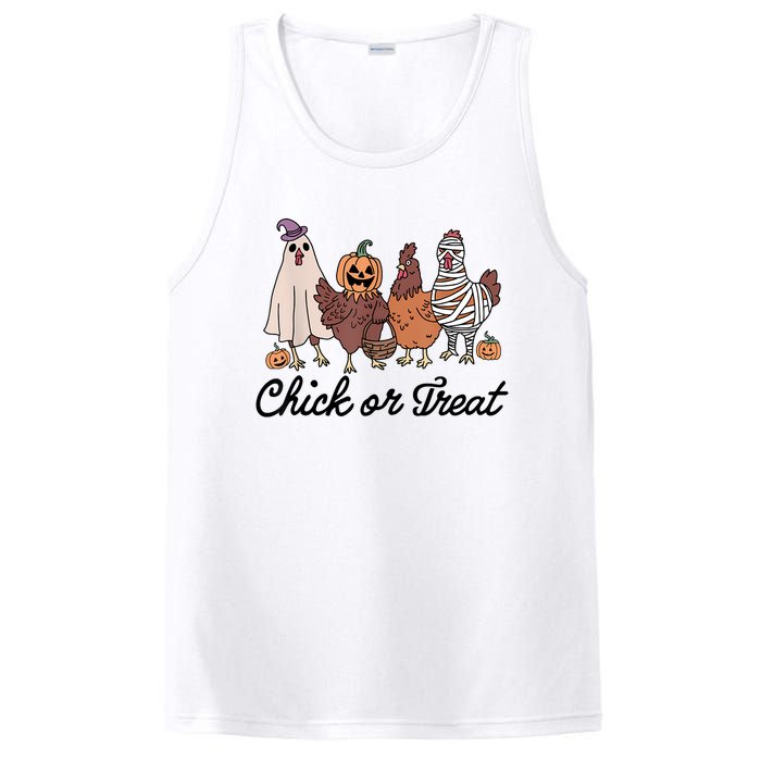 Chick Or Treat Halloween Witch Spooky Chicken PosiCharge Competitor Tank