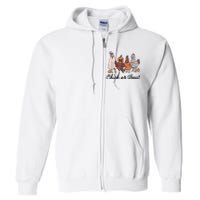 Chick Or Treat Halloween Witch Spooky Chicken Full Zip Hoodie