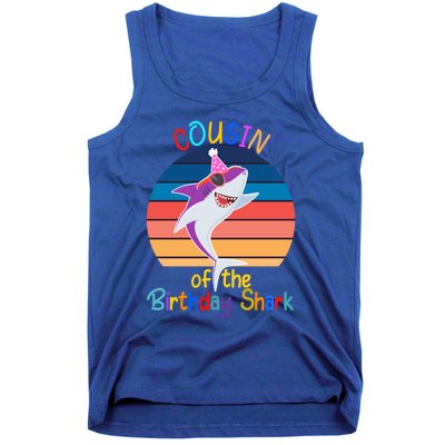 Cousin Of The Shark Birthday Matching Family Ocean Animal Cute Gift Tank Top