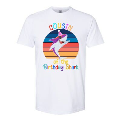 Cousin Of The Shark Birthday Matching Family Ocean Animal Cute Gift Softstyle® CVC T-Shirt