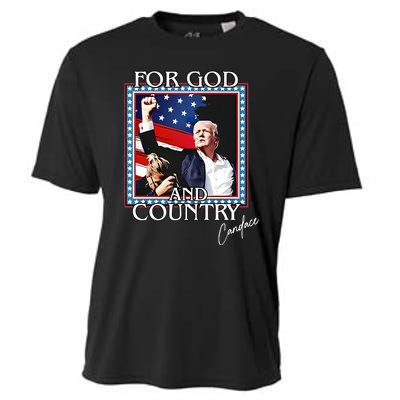 Candace Owens Trump For God And Country Cooling Performance Crew T-Shirt