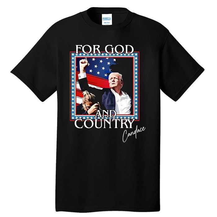 Candace Owens Trump For God And Country Tall T-Shirt