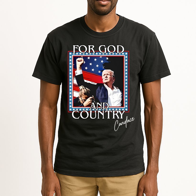 Candace Owens Trump For God And Country Tall T-Shirt