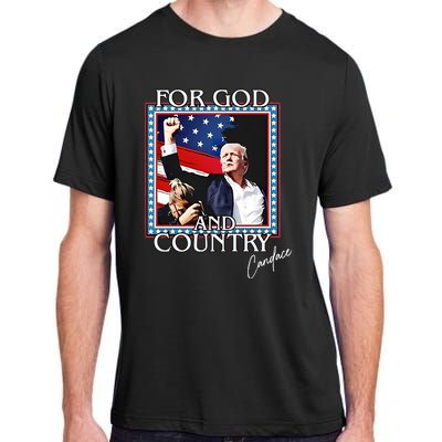 Candace Owens Trump For God And Country Adult ChromaSoft Performance T-Shirt