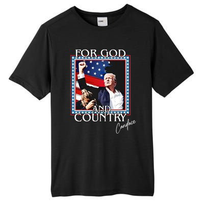 Candace Owens Trump For God And Country Tall Fusion ChromaSoft Performance T-Shirt