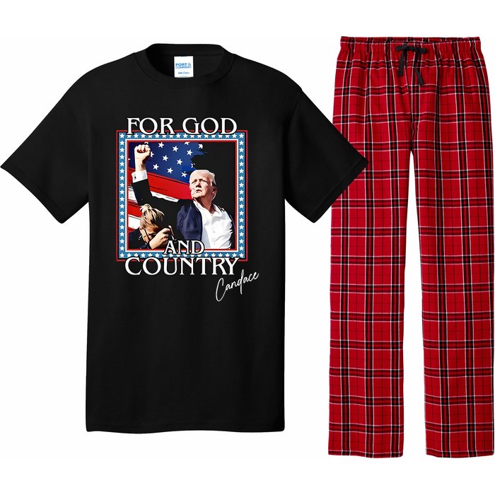 Candace Owens Trump For God And Country Pajama Set