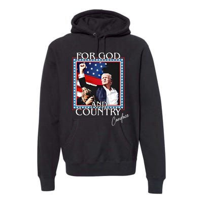 Candace Owens Trump For God And Country Premium Hoodie