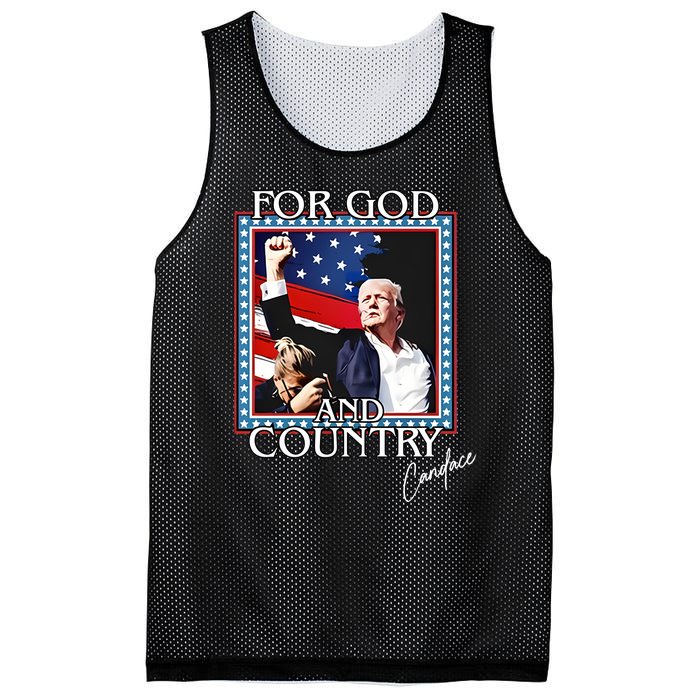 Candace Owens Trump For God And Country Mesh Reversible Basketball Jersey Tank