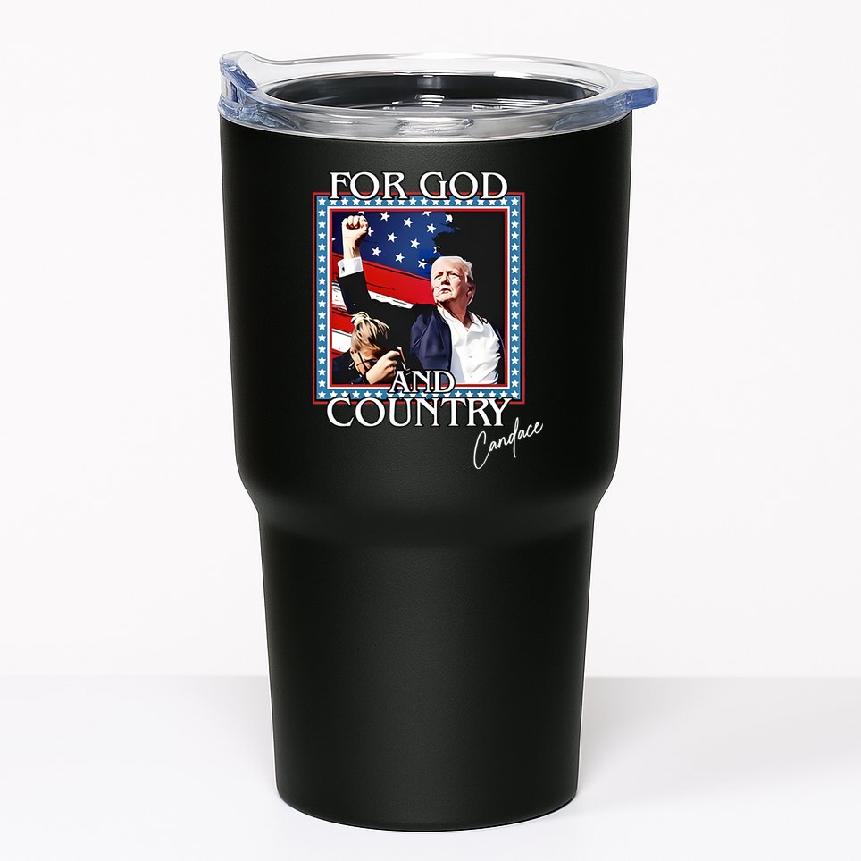 Candace Owens Trump For God And Country Tumbler