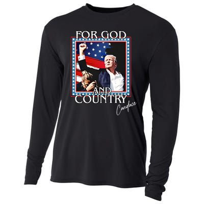 Candace Owens Trump For God And Country Cooling Performance Long Sleeve Crew