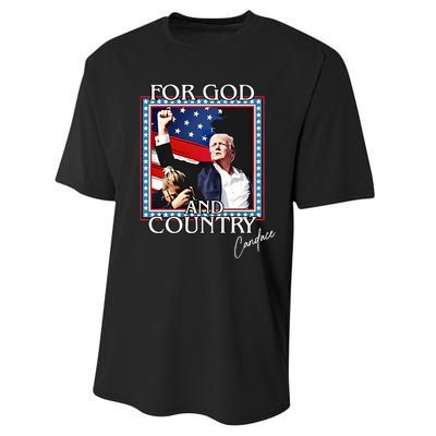 Candace Owens Trump For God And Country Performance Sprint T-Shirt