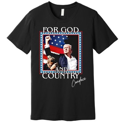 Candace Owens Trump For God And Country Premium T-Shirt