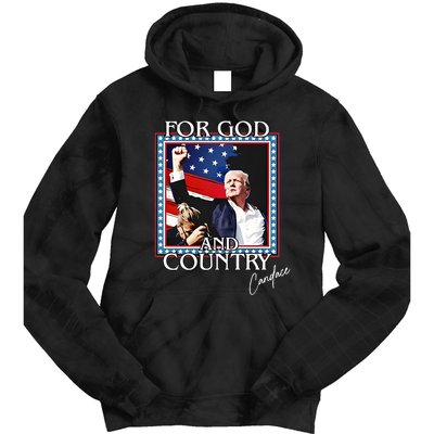 Candace Owens Trump For God And Country Tie Dye Hoodie