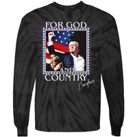 Candace Owens Trump For God And Country Tie-Dye Long Sleeve Shirt