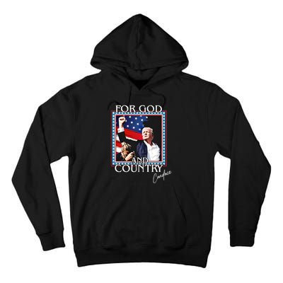 Candace Owens Trump For God And Country Tall Hoodie