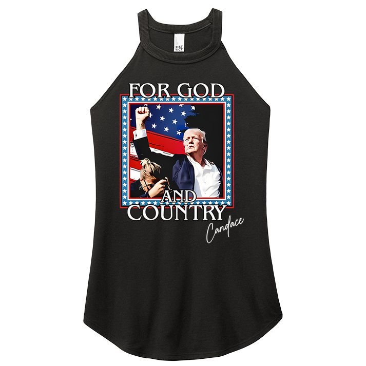 Candace Owens Trump For God And Country Women's Perfect Tri Rocker Tank