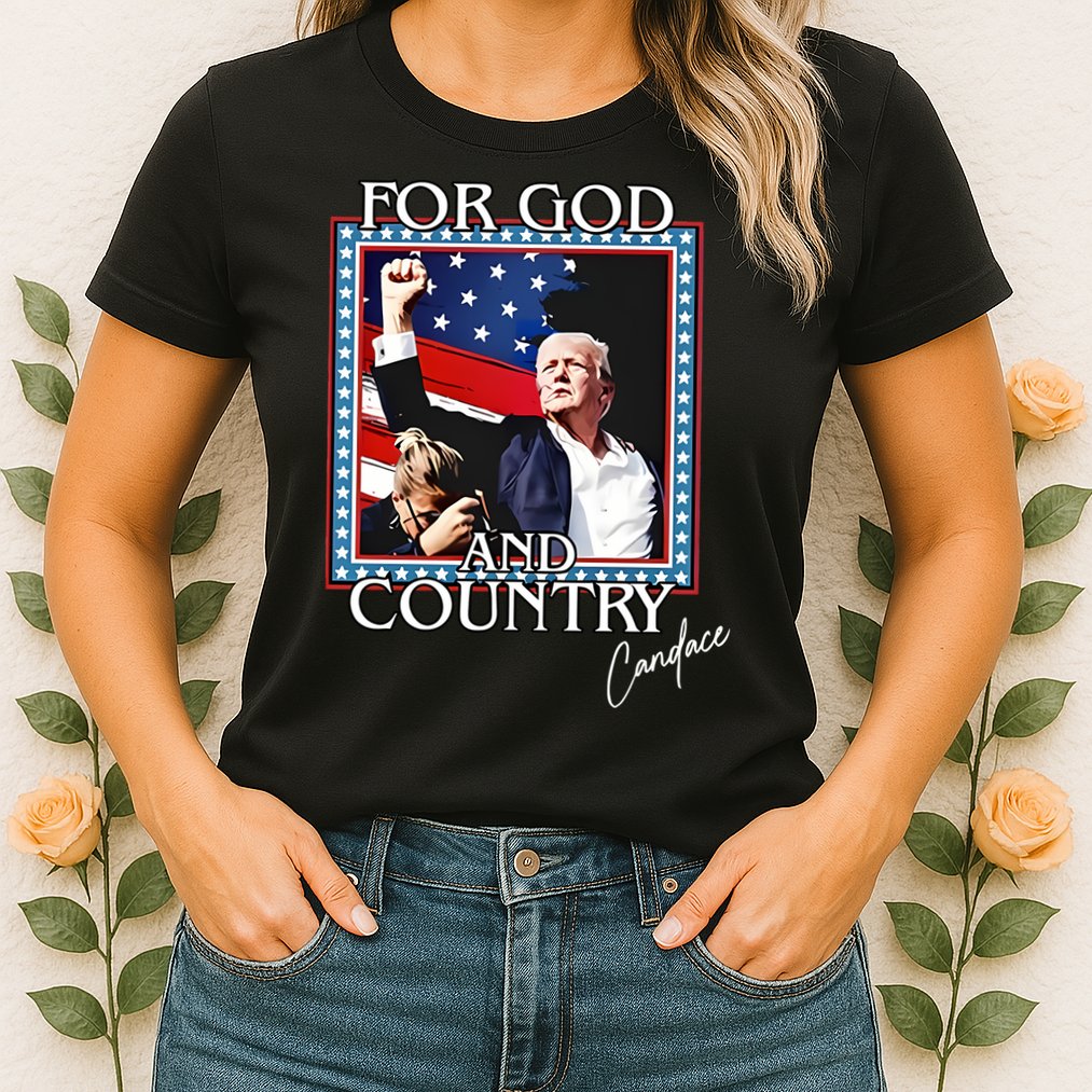 Candace Owens Trump For God And Country Womens T-Shirt