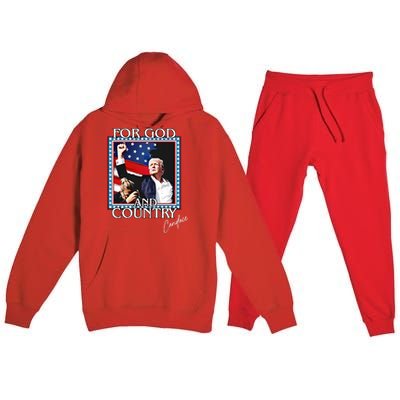 Candace Owens Trump For God And Country Premium Hooded Sweatsuit Set