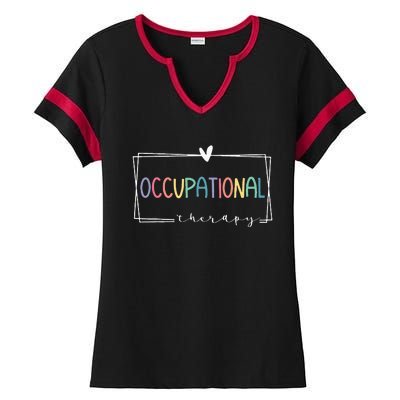 Cute Occupational Therapy Costume OT Therapist Ladies Halftime Notch Neck Tee