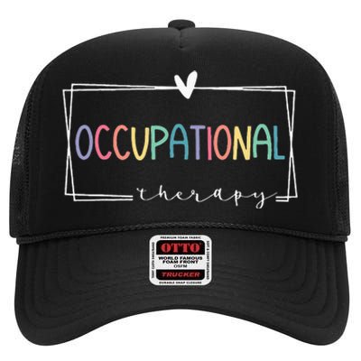 Cute Occupational Therapy Costume OT Therapist High Crown Mesh Back Trucker Hat