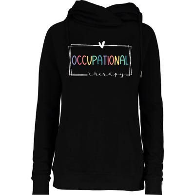 Cute Occupational Therapy Costume OT Therapist Womens Funnel Neck Pullover Hood