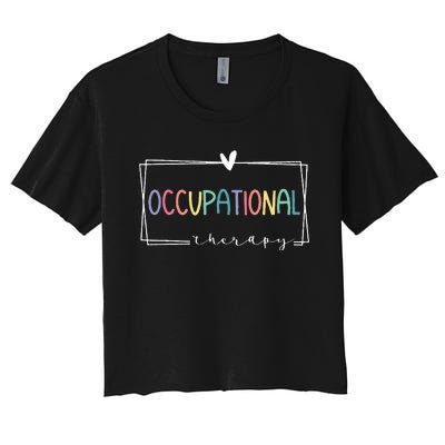 Cute Occupational Therapy Costume OT Therapist Women's Crop Top Tee