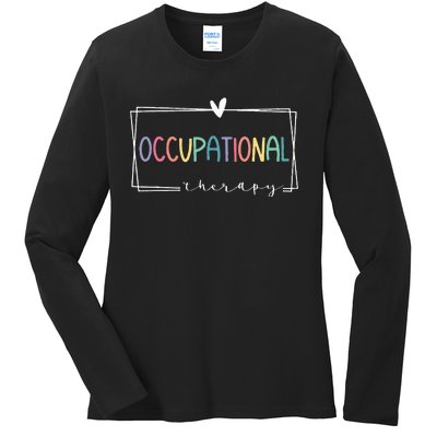 Cute Occupational Therapy Costume OT Therapist Ladies Long Sleeve Shirt