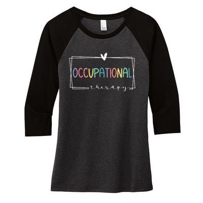 Cute Occupational Therapy Costume OT Therapist Women's Tri-Blend 3/4-Sleeve Raglan Shirt