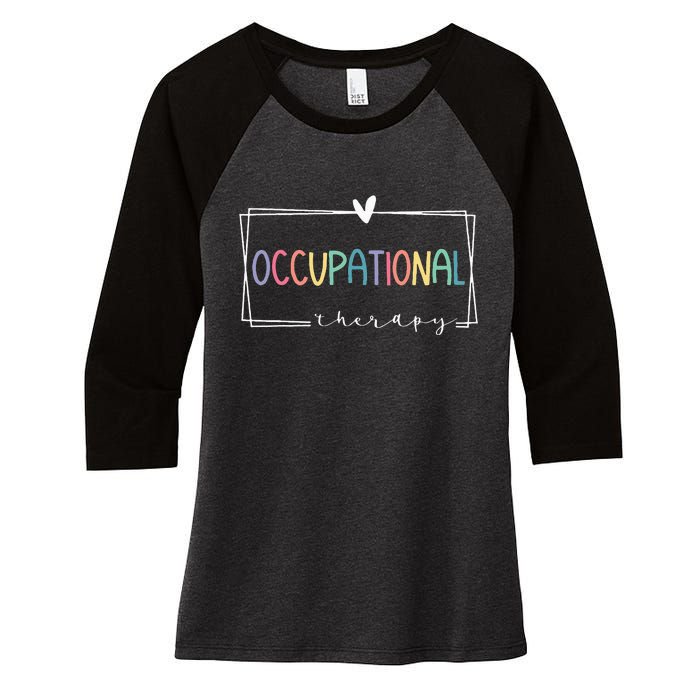 Cute Occupational Therapy Costume OT Therapist Women's Tri-Blend 3/4-Sleeve Raglan Shirt