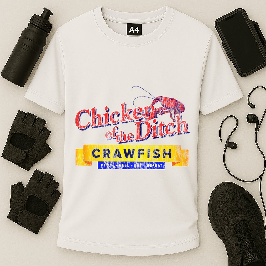 Chicken Of The Ditch Crawfish Crawfish Boil Cooling Performance Crew T-Shirt