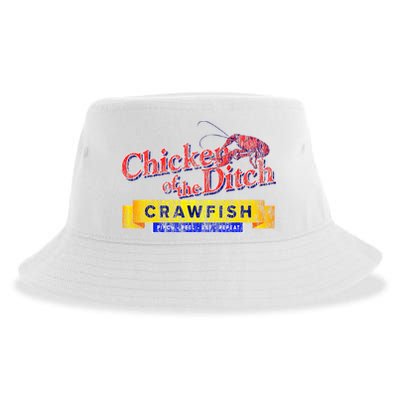 Chicken Of The Ditch Crawfish Crawfish Boil Sustainable Bucket Hat