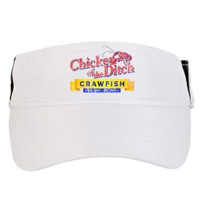 Chicken Of The Ditch Crawfish Crawfish Boil Adult Drive Performance Visor