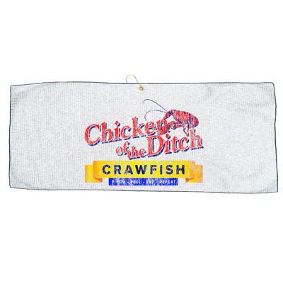 Chicken Of The Ditch Crawfish Crawfish Boil Large Microfiber Waffle Golf Towel