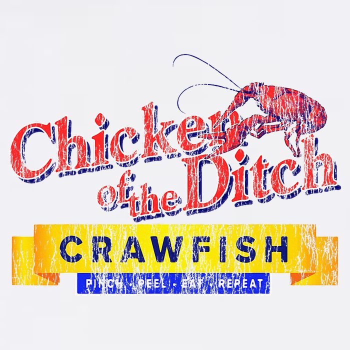 Chicken Of The Ditch Crawfish Crawfish Boil Golf Towel