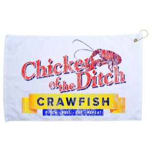 Chicken Of The Ditch Crawfish Crawfish Boil Grommeted Golf Towel