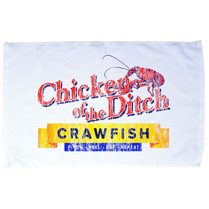 Chicken Of The Ditch Crawfish Crawfish Boil Microfiber Hand Towel