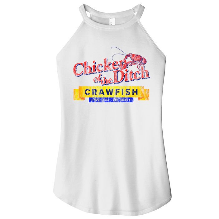 Chicken Of The Ditch Crawfish Crawfish Boil Women's Perfect Tri Rocker Tank