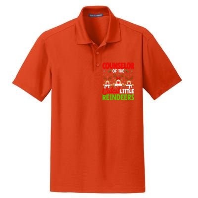 Counselor Of The Cutest Reindeers Christmas Counselor Dry Zone Grid Polo