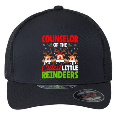Counselor Of The Cutest Reindeers Christmas Counselor Flexfit Unipanel Trucker Cap