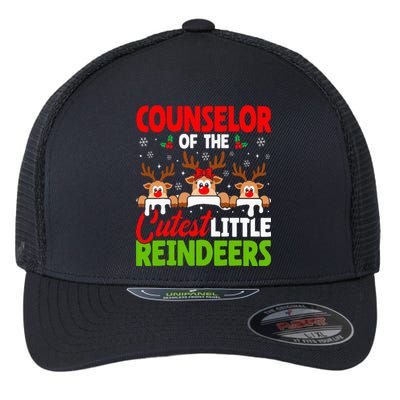 Counselor Of The Cutest Reindeers Christmas Counselor Flexfit Unipanel Trucker Cap