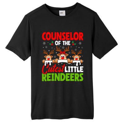 Counselor Of The Cutest Reindeers Christmas Counselor Tall Fusion ChromaSoft Performance T-Shirt