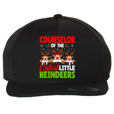 Counselor Of The Cutest Reindeers Christmas Counselor Wool Snapback Cap