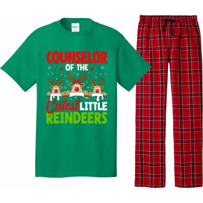 Counselor Of The Cutest Reindeers Christmas Counselor Pajama Set