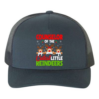 Counselor Of The Cutest Reindeers Christmas Counselor Yupoong Adult 5-Panel Trucker Hat